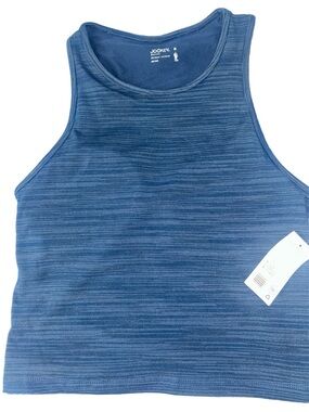 Jockey Navy Blue Ribbed Sleeveless Tank